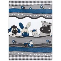 Rugsx Tapijt PETIT FARM Boerderij Dieren blauw 120x170 cm