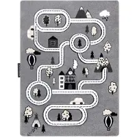 Rugsx Tapijt PETIT TOWN STAD STRAAT grijskleuring 120x170 cm