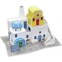 Cubicfun 3D puzzel Traditional Residence Greece foam 21 stukjes