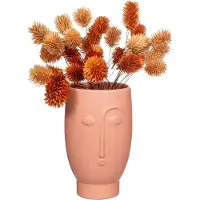 Sass & Belle Vaas abstract face/gezicht lichtroze -