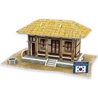 Cubicfun 3D puzzel Thatched House 16,5 cm foam 35 stukjes