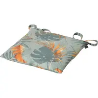 Madison Outdoor Zitkussen Dotan 46x46 cm blauw en oranje