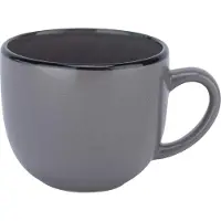 COSY&TRENDY Cosy en Trendy Specle servies - tas grijs met zwarte rand - 24cl - D8,5 x H7,1cm