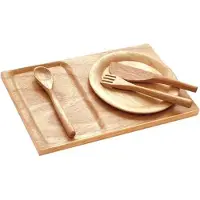 Santoys - Dienblad met bord en bestek