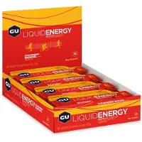 GÜ Liquid Doos Met Energierepen Aardbei En Banaan 60g 12 Eenheden