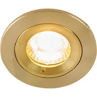 QAZQA Moderne inbouwspot goud rond IP44 - Xena