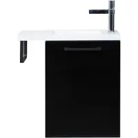 Guido Gusto Fonteinmeubel Finn 40cm zwart eiken