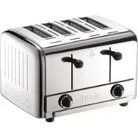 Dualit 2 X 2 Combi Toaster - 4 Sleuven - RVS - 42174 - L139 - Horeca & Professioneel