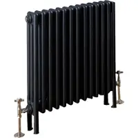 Eastbrook Rivassa 3 koloms radiator 100x60cm staal 1794W antraciet