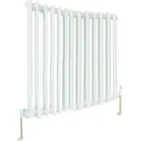 Eastbrook Rivassa 2 koloms radiator 100x60cm staal 1385W wit glans