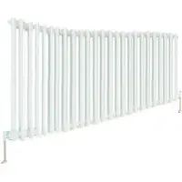 Eastbrook Rivassa 3 koloms radiator 145x60cm staal 2609W wit glans