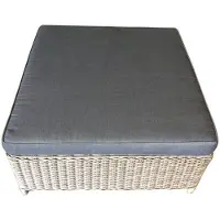 AVH-Collectie Ibiza voetenbank 92x92xH37 cm grijs
