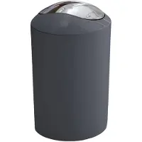 Kleine wolke Glossy afvalemmer met klapdeksel 20x30 cm, 5 liter, antraciet