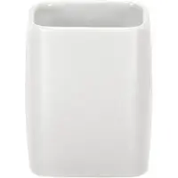 Kleine wolke Cubic tandenborstelbeker 7,4x9,1 cm, wit
