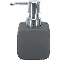 Kleine wolke Cubic zeepdispenser 6,8x15,8 cm, antraciet