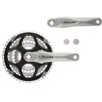 Miranda crankstel alfa 3 8mm crank 170mm 48/38/28t zilver