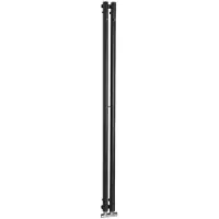 Sapho Pilon radiator 12,2x180cm matzwart