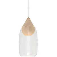 MATER Liuku Hanglamp Transparent Glass (CGC23) | White Drop
