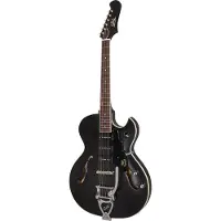 Guild Newark St. Collection Starfire I Jet 90 Satin Black semi-akoestische gitaar met tremolo