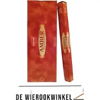 HEM De Wierookwinkel – Doos - Wierook - Amber - Amber Wierook - Wierookstokjes Amber - () - Wierooksticks - Incense sticks - 6 Kokers - 120 Stokjes