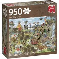 Jumbo Premium Collection Puzzel Pieces of History: The Wild West - Legpuzzel - 950 stukjes