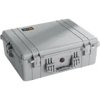 Peli Case 1600NF Koffer Groot zilver zonder schuim