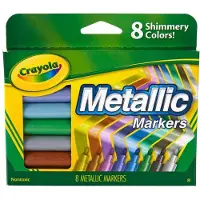 Crayola - Metallic markers voor kinderen - Shimmering Colors - 8 stuks