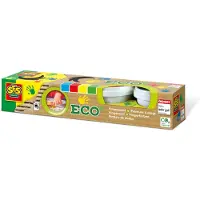 SES Creative Vingerverf - 4 Basiskleuren - Vanaf 2 Jaar - 4 x 110 ml - Knutselen - Glutenvrij - Schoencadeautjes Sinterklaas
