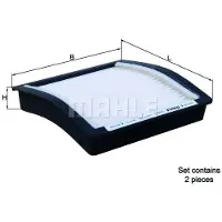 MAHLE ORIGINAL LA 615/S Interieurfilter