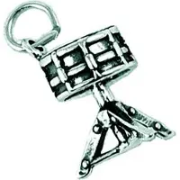 Aim Zilveren hanger snaredrum op standaard