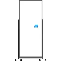 Ivol Verrijdbare scheidingswand whiteboard - Dubbelzijdig magnetisch - 200x