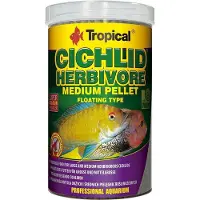 Tropical Cichlide Pellets | Herbivoor Medium (1 Liter) | Cichlide Visvoer