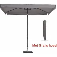 Madison Parasol rechthoek Taupe 300 x 200 met hoes Amsterdam