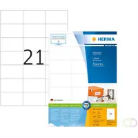 Herma Etiketten 4616 Klevend A4 Wit 7 x 4,23 cm 200 Vellen à 21 Etiketten