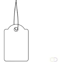 Herma Hanglabel 18x28 mm met draad rood 1000 st.