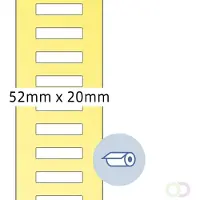 Herma Rol etiketten thermotransfer 52x20 mm wit papier licht glanzend 5000 st.
