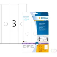 Herma Hangordneretiketten, A4, 63 x 297 mm, wit, ondoorzichtig, permanent hechtend