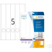 Herma Rugetiket Klevend Smal 4830 A4 38 x 297 mm Wit 25 Vellen à 5 Etiketten