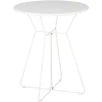 Mica Decorations Bistrotafel Grasse Wit D 60 H 70 Cm