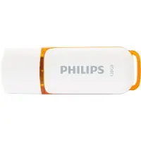Philips USB 2.0- stick FM12FD75B / 00 Snow Edition 128 GB Wit en oranje