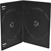 MediaRange | DVD Videobox | 7mm | 2 Disc | Zwart | 100 Stuks