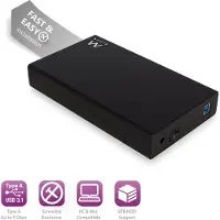 Ewent EW7056 Harde schijf behuizing 3.5" SATA SSD/HDD schroefloos
