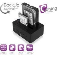 Ewent EW7014 SATA dual docking station 2.5" en 3.5"