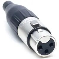 Amphenol AC3F XLR Connector 3-polig XLR Kabeldeel Female AC Serie