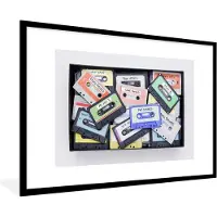 PosterMonkey Fotolijst incl. Poster - Schoenendoos vol met castebandjes - 120x80 cm - Posterlijst