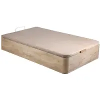 Vente-unique Bedbodem met opbergruimte HESTIA van DREAMEA PLAY - Licht naturelkleur - 90 x 190 cm
