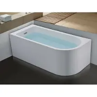 Vente-unique Hoekbad ANIKA - 240L - 170 x 75 x 58 cm - linkse hoek