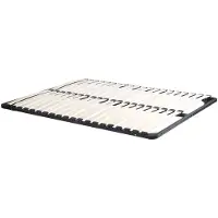Vente-unique Lattenbodem - te monteren 140 x 200 cm - 2 x 19 latten - zonder poten - zwart