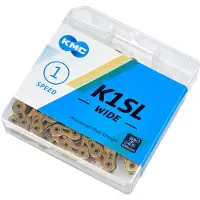 Kmc K1SL ketting - single speed 1/8 100 links - gold