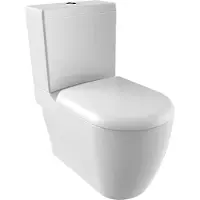 Creavit Toiletpot staand bws grande onder en muur aansluiting wit
